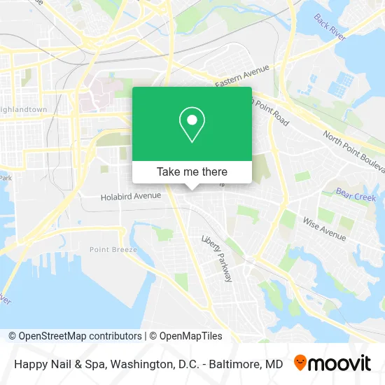 Happy Nail & Spa map