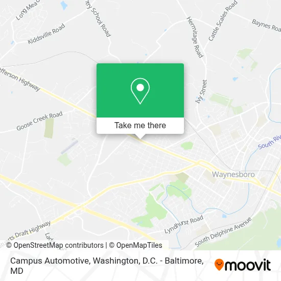 Campus Automotive map