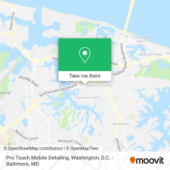 Pro Touch Mobile Detailing map