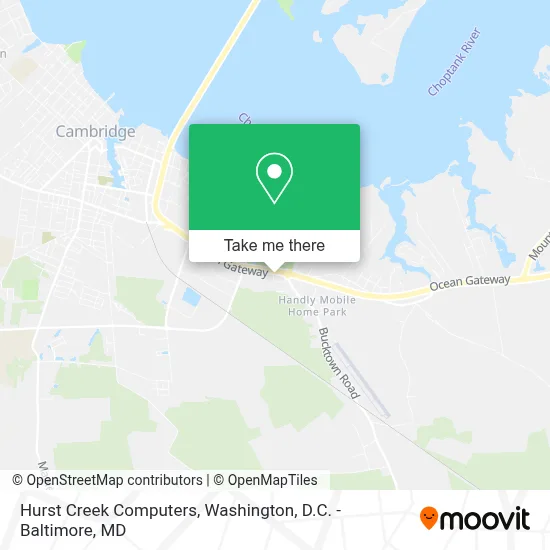 Hurst Creek Computers map