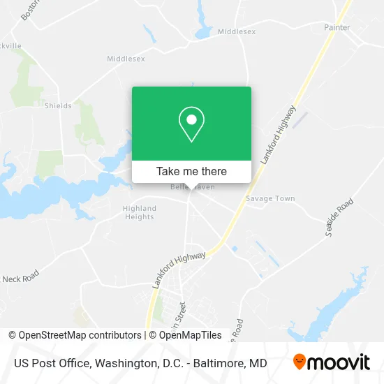 Us Post Office map
