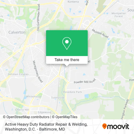 Active Heavy Duty Radiator Repair & Welding map