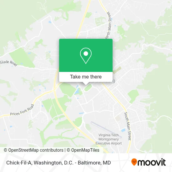 Chick-Fil-A map