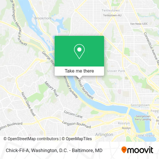 Chick-Fil-A map