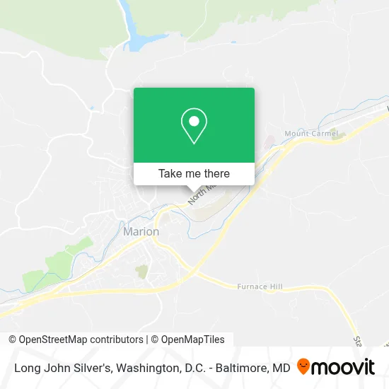 Long John Silver's map