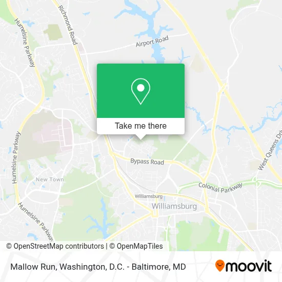 Mallow Run map