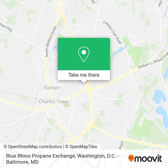 Blue Rhino Propane Exchange map