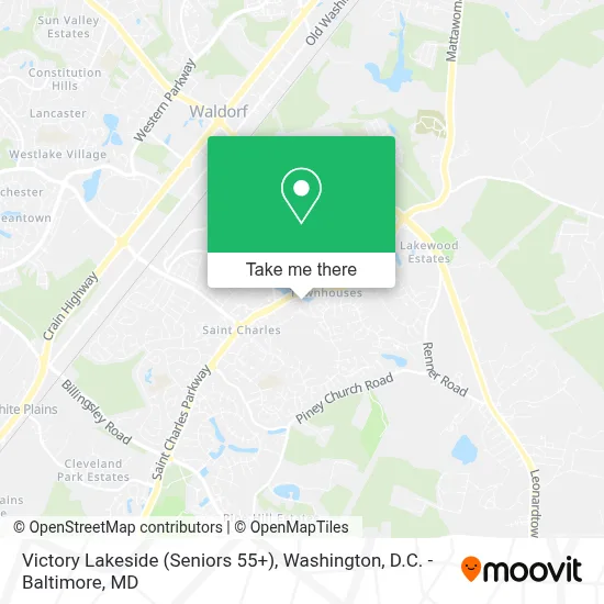 Victory Lakeside (Seniors 55+) map