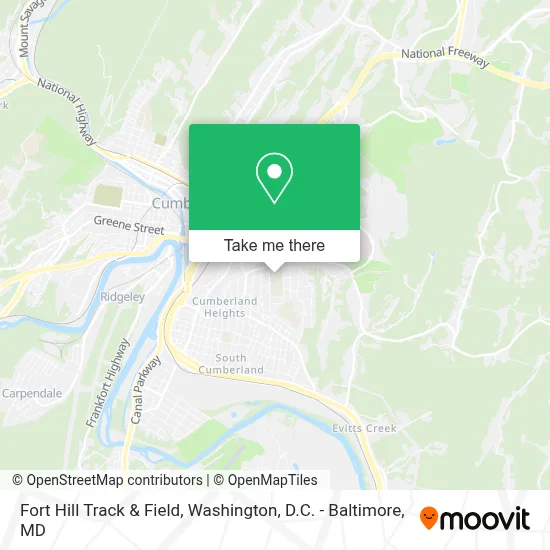 Fort Hill Track & Field map