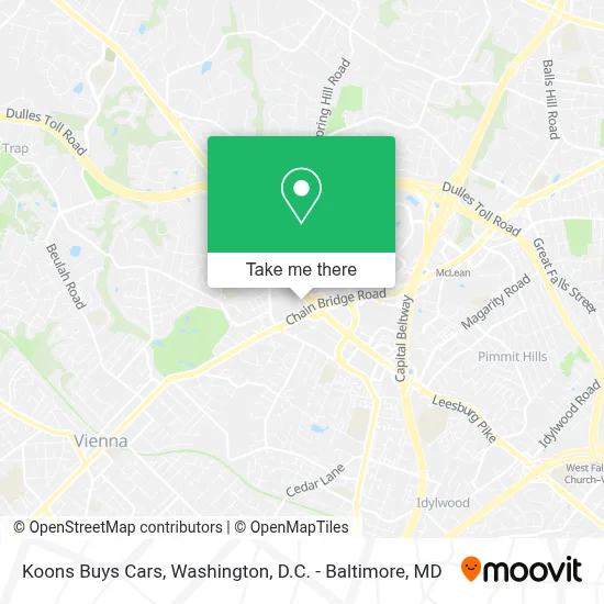 Koons Buys Cars map