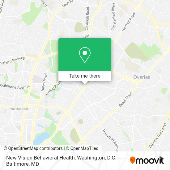 New Vision Behavioral Health map