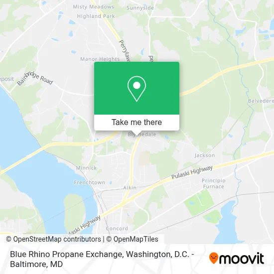 Blue Rhino Propane Exchange map