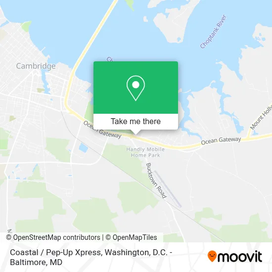 Coastal / Pep-Up Xpress map