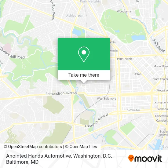 Anointed Hands Automotive map