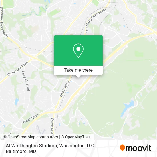 Al Worthington Stadium map