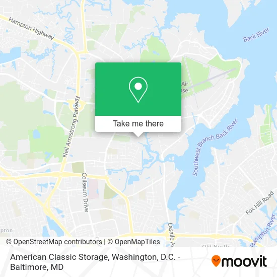 American Classic Storage map