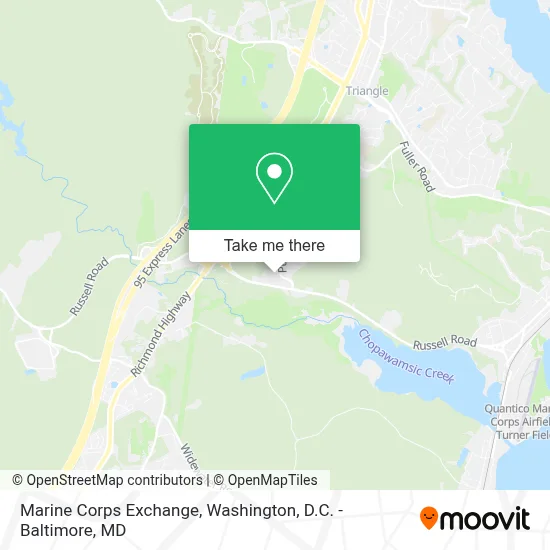 Marine Corps Exchange map