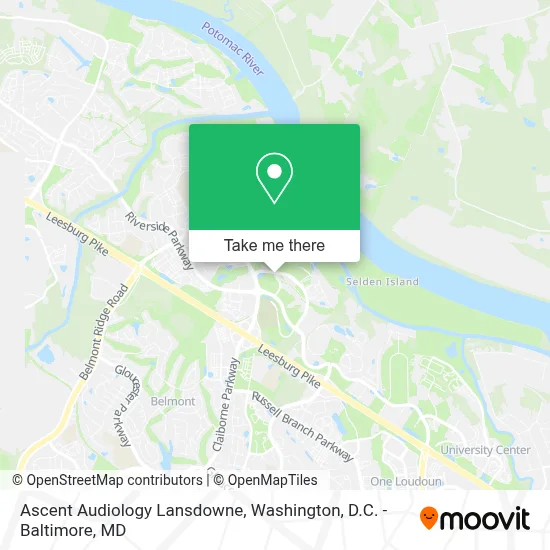 Ascent Audiology Lansdowne map