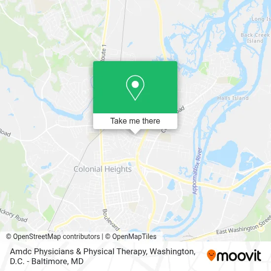 Amdc Physicians & Physical Therapy map