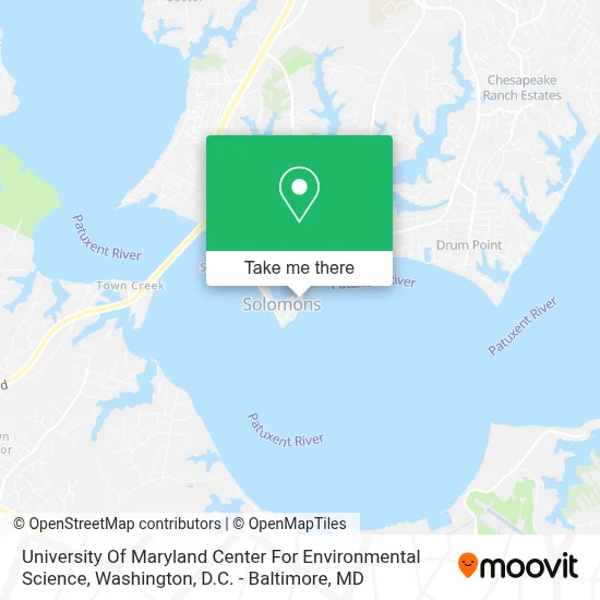 University Of Maryland Center For Environmental Science map