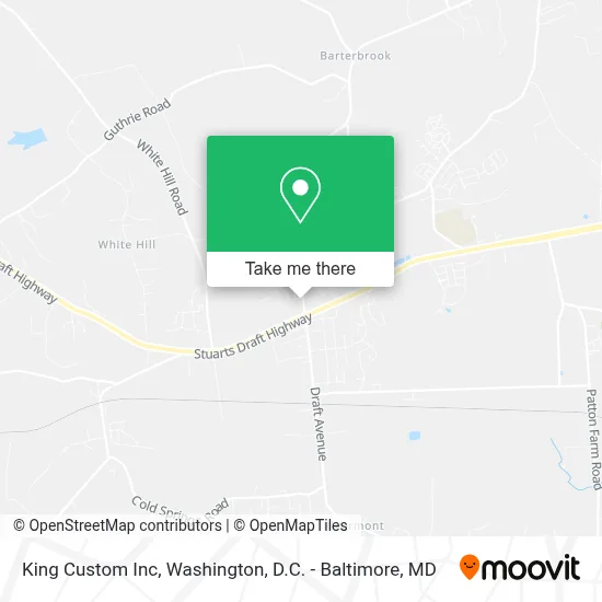 King Custom Inc map