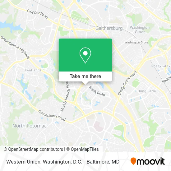 Western Union map