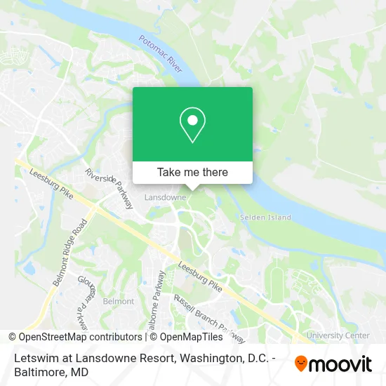 Letswim at Lansdowne Resort map