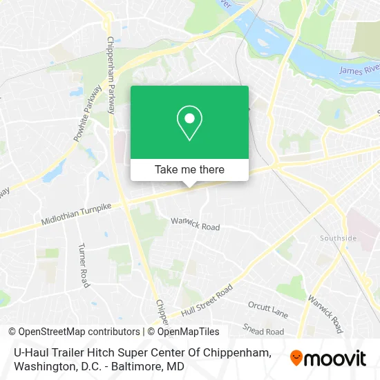 U-Haul Trailer Hitch Super Center Of Chippenham map