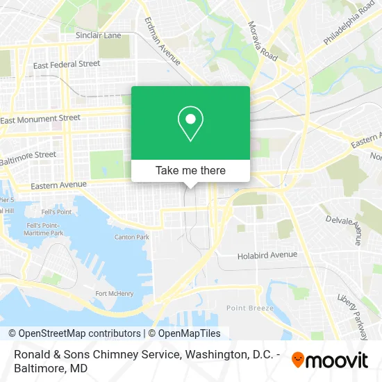 Ronald & Sons Chimney Service map