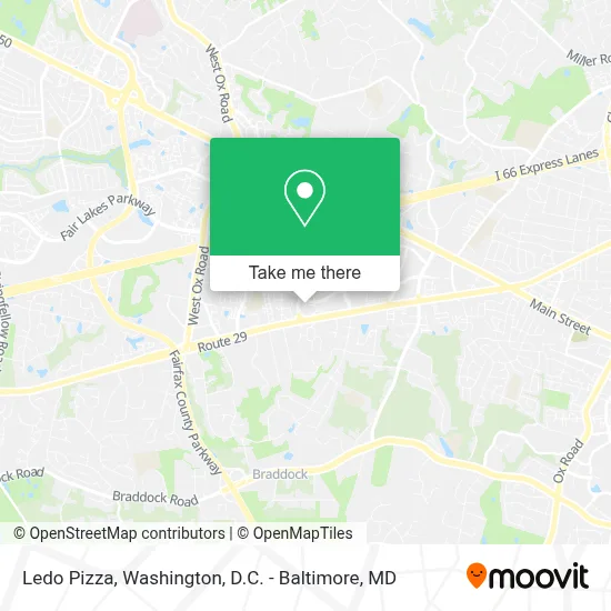 Ledo Pizza map