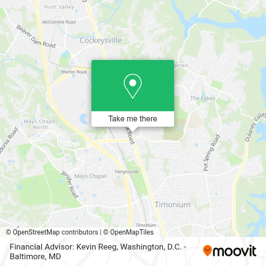 Financial Advisor: Kevin Reeg map
