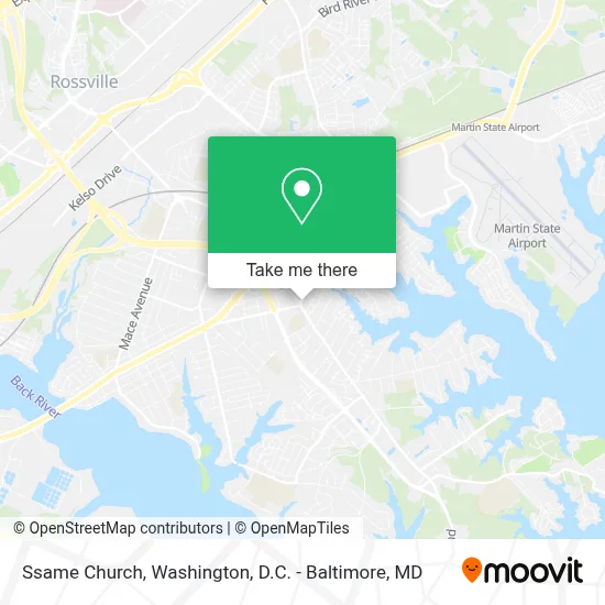 Ssame Church map