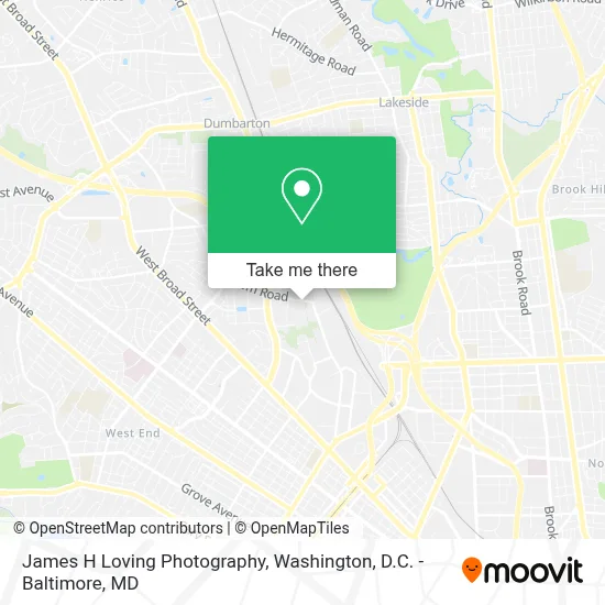 James H Loving Photography map