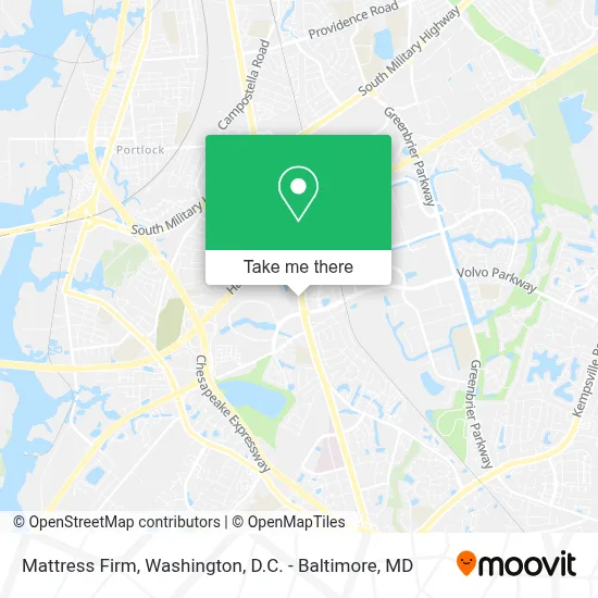 Mattress Firm map