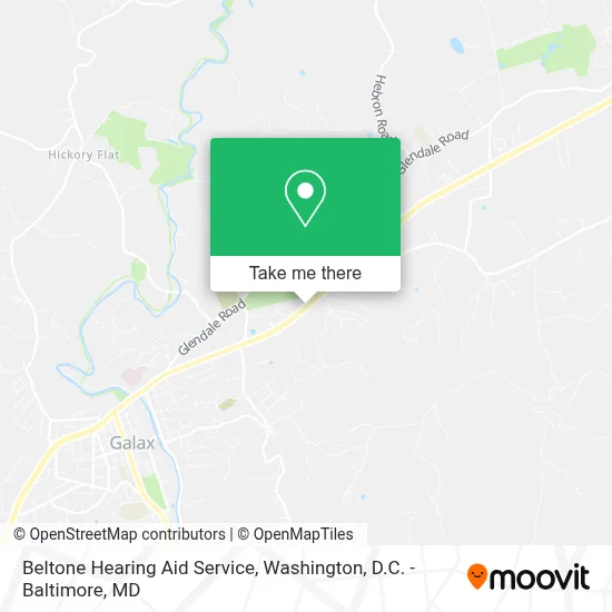 Beltone Hearing Aid Service map