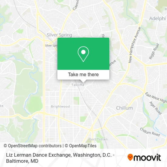 Liz Lerman Dance Exchange map