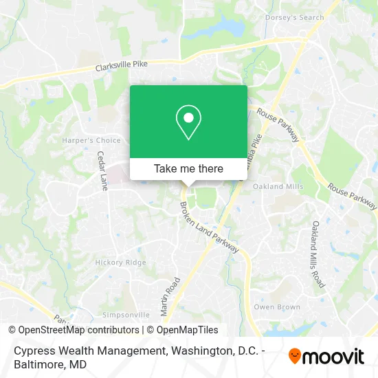 Cypress Wealth Management map