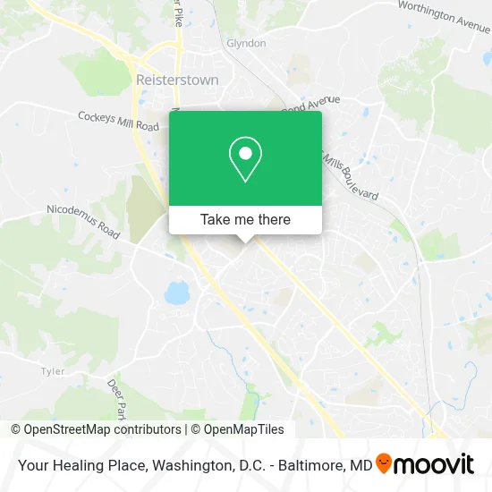Your Healing Place map