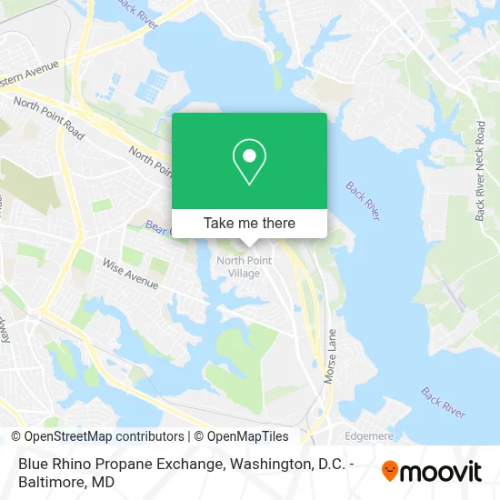 Blue Rhino Propane Exchange map