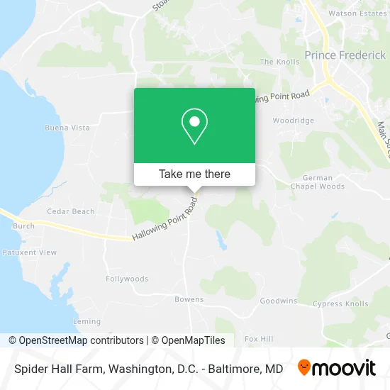 Spider Hall Farm map