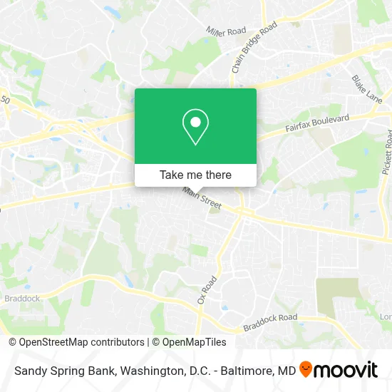 Sandy Spring Bank map