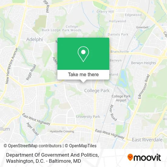 Department Of Government And Politics map
