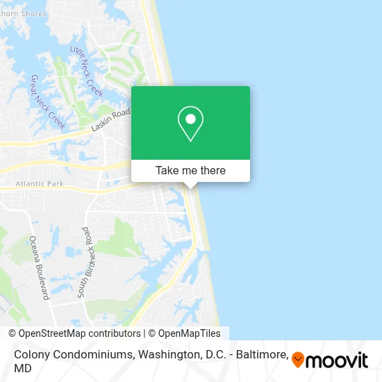Colony Condominiums map