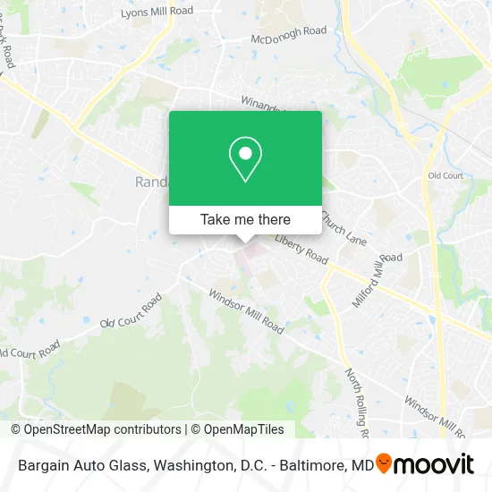 Bargain Auto Glass map