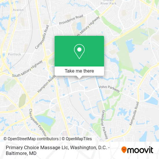 Primary Choice Massage Llc map