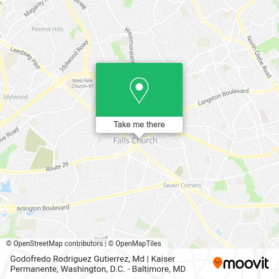 Godofredo Rodriguez Gutierrez, Md | Kaiser Permanente map