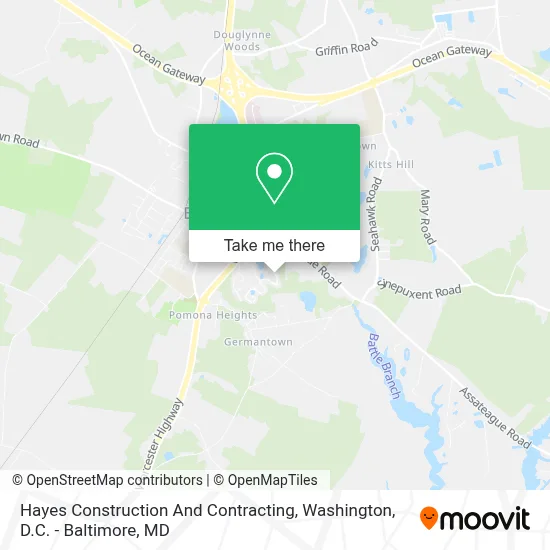 Hayes Construction And Contracting map