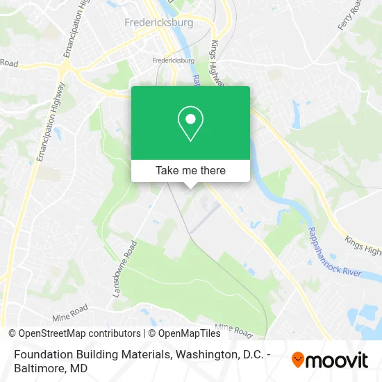 Foundation Building Materials map