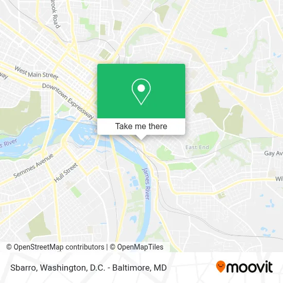 Sbarro map