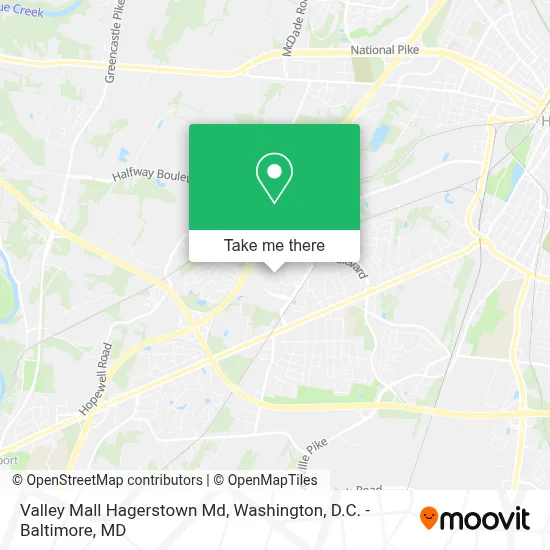 Valley Mall Hagerstown Md map